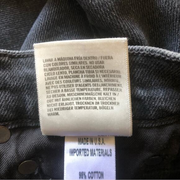 AGoldE Women’s Washed Black Traditional Hem Straight Leg Nico Jean 24 - Picture 12 of 12